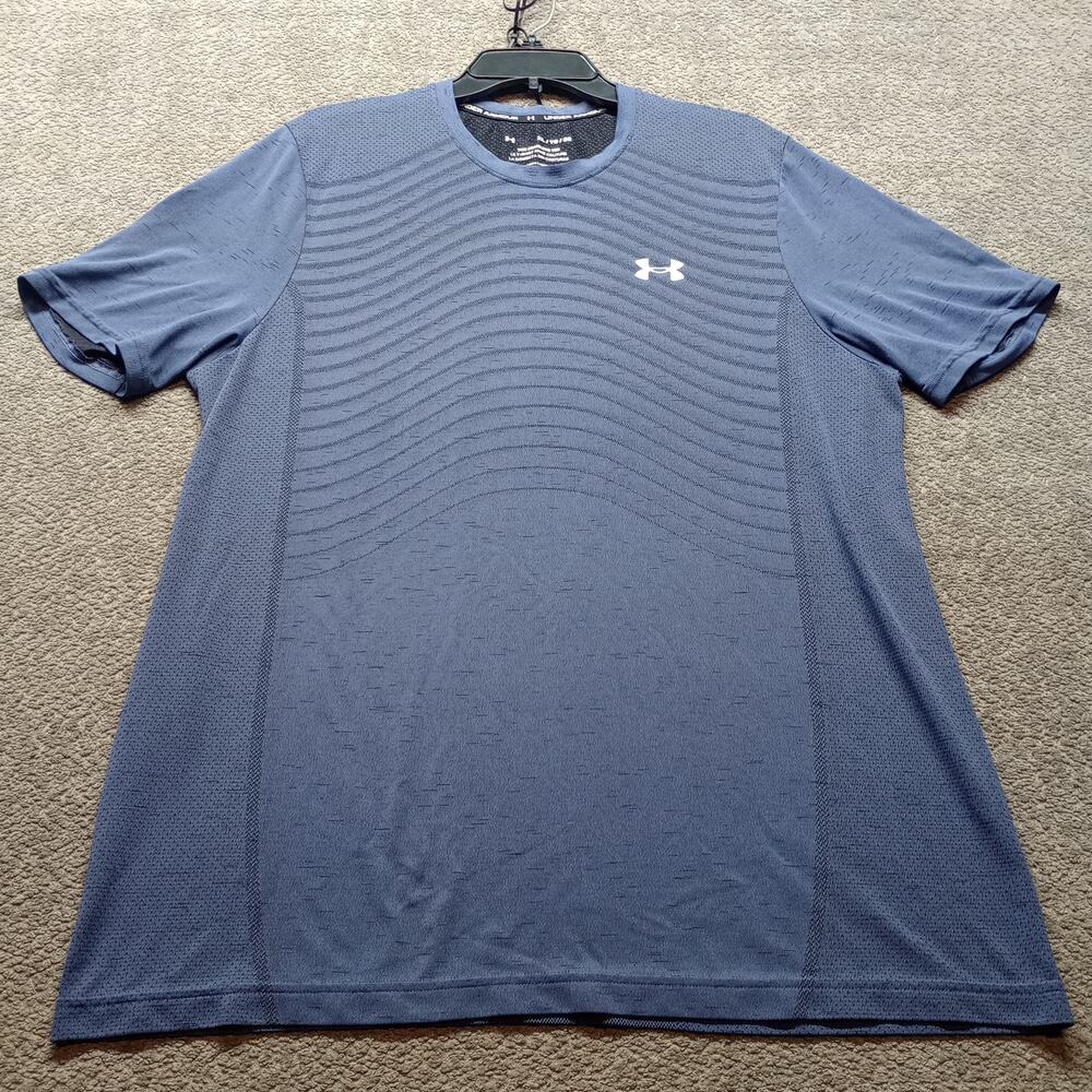 Under Armour Seamless Tee HeatGear Short Sleeve Shirt Men's XL